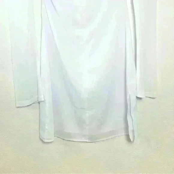 NWT Princess Polly | Dyer Sheer Sleeve White Mini Dress Low Impact | Size US 2 - Picture 12 of 16